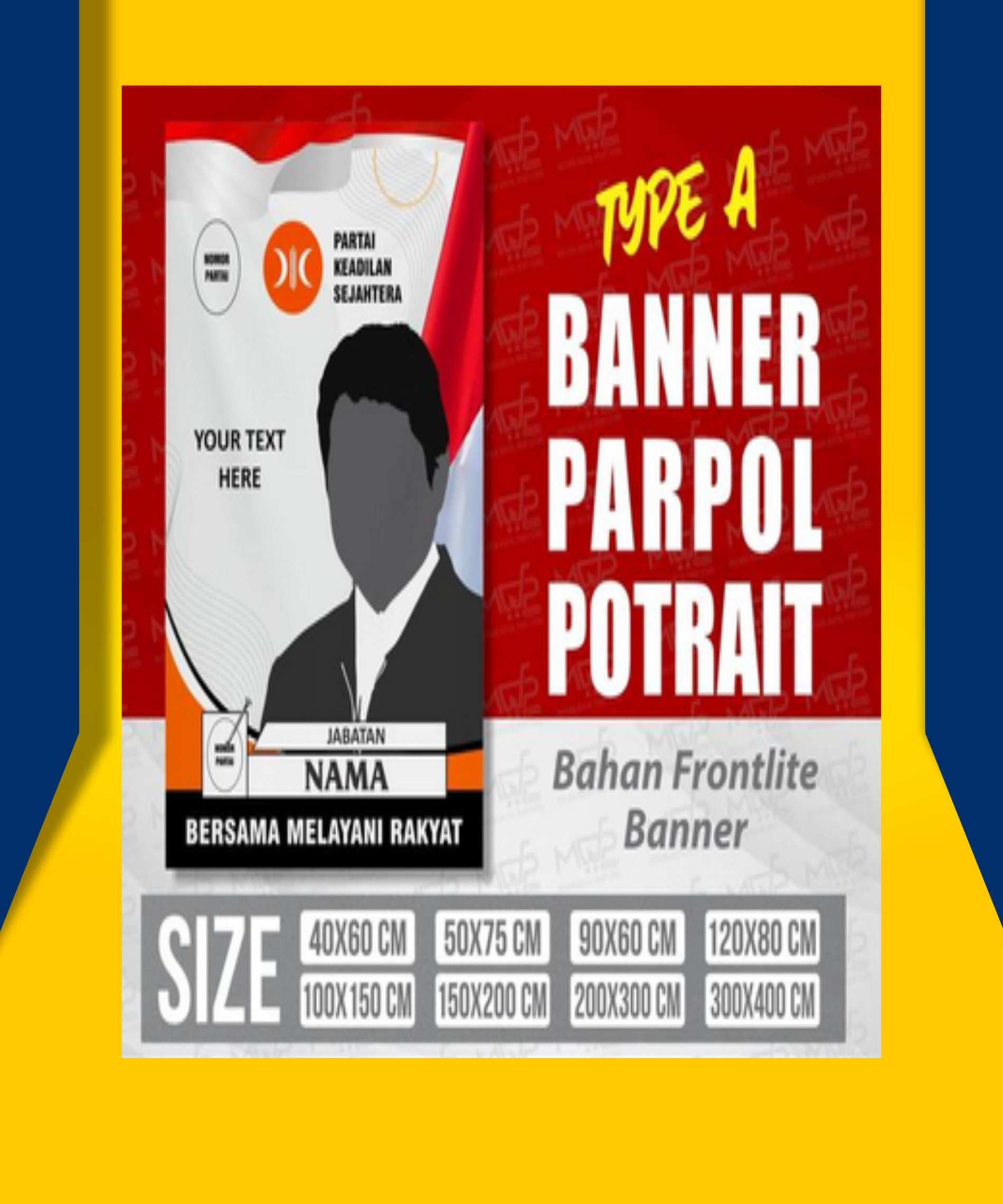 BALIHO / BANNER PARTAI POLITIK PEMILU PKS