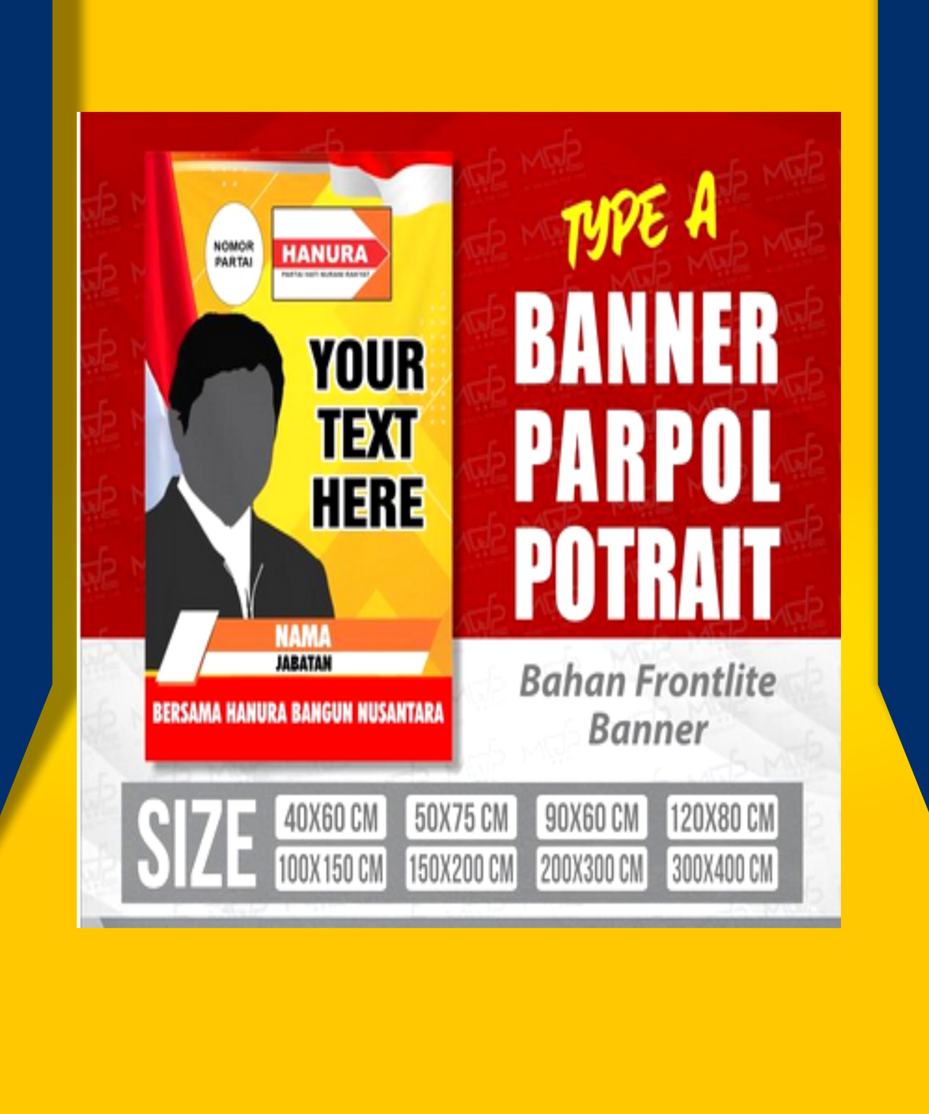 BANNER / BALIHO PARTAI POLITIK PEMILU HANURA