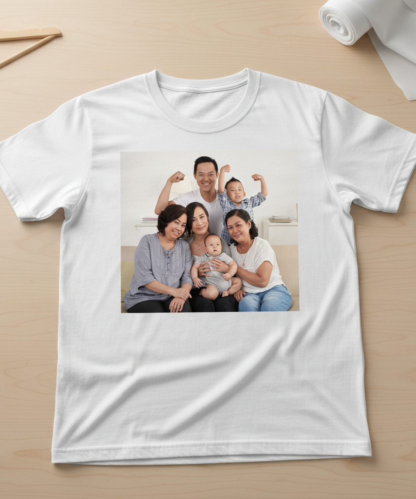 cetak kaos kaos foto keluarga murah di bali