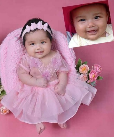 jasa edit foto bayi dari foto hp menjadi foto  Newborn Ala Studio  termurah di singaraja