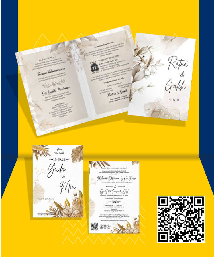 Kartu undangan pernikahan murah di bali