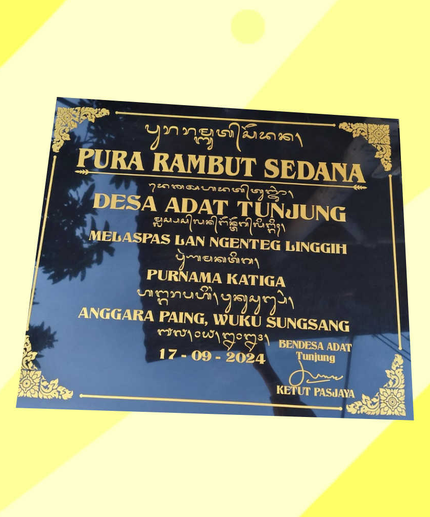 bikin mamer ukir atau prasasti termurah di bali