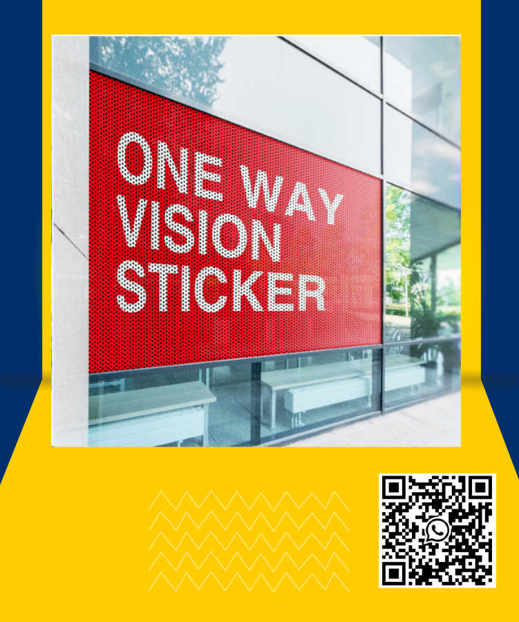 cetakl one way print untuk kaca mobil transparan