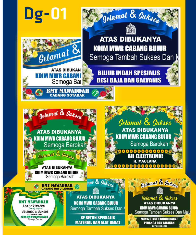 bikin papan ucapan bunga di singaraja  online